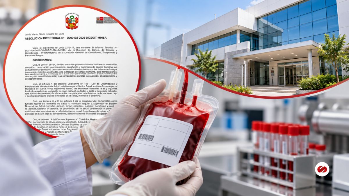 Perú MINSA otorga autorización sanitaria a banco de sangre de la Clínica Oncológica Peruana por cuatro años