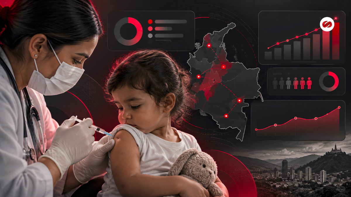 Vacunación contra la polio en Colombia: 703 municipios bajo el 95 % de cobertura