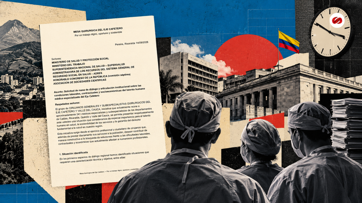 Retrasos en pagos e incertidumbre contractual cirujanos del Eje Cafetero piden diálogo sobre condiciones laborales