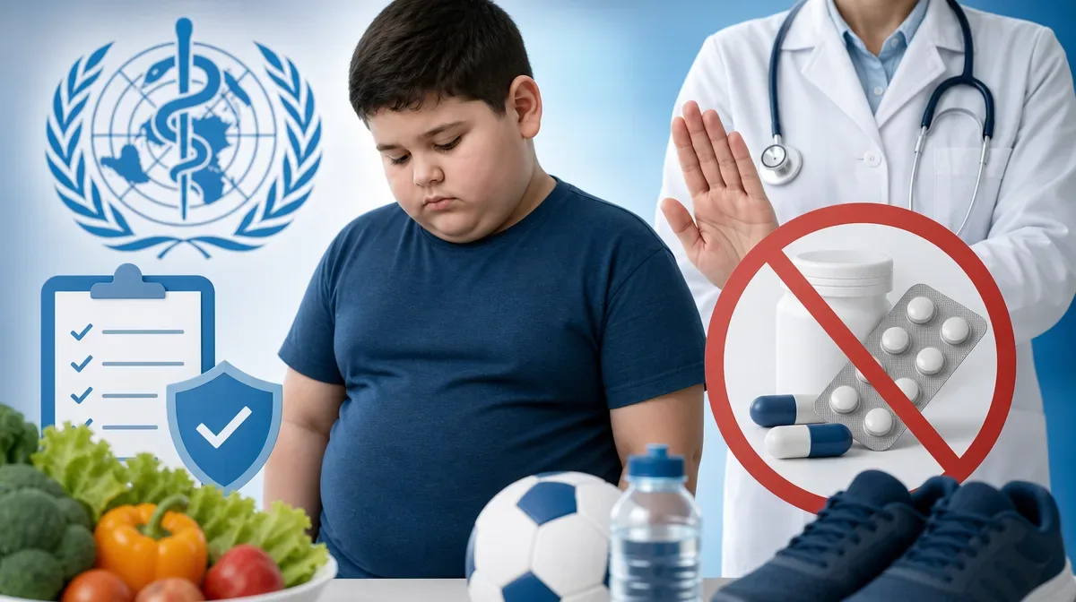 OMS publica primeras directrices y no recomienda medicamentos para tratar la obesidad infantil