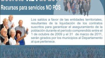 Decreto 1124 de 2011 - Recursos para servicios NO POS.