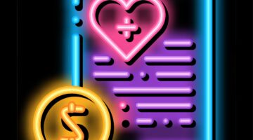 Paid,Services,Price,Neon,Light,Sign,Vector.,Glowing,Bright,Icon