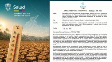 Minsalud activa directrices sanitarias ante el Fenómeno El Niño 2026-2027