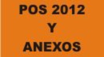 POS 2012 - anexos y supresiones