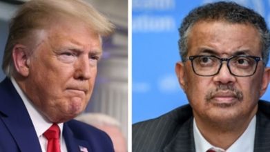 Trump suspende financiamiento a la OMS