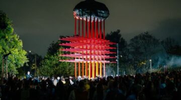 “Umbral”, el monumento en homenaje a 460 trabajadores de la salud que fallecieron durante la pandemia en Colombia