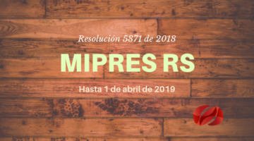 MIPRES RS nuevo plazo hasta abril de 2019 - Resolucion 5871 de 2018 - Consultorsalud