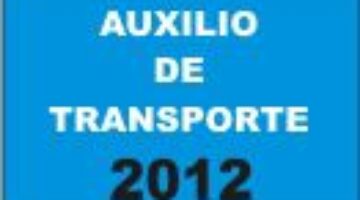 Auxilio de transporte 2012