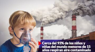 1800 millones de niños y niñas en el mundo respiran aire contaminado