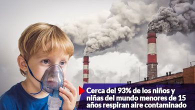 1800 millones de niños y niñas en el mundo respiran aire contaminado