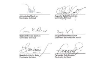 exministros de salud carta