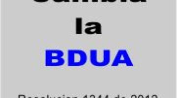 Cambia la BDUA y datos de afiliacion