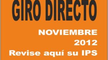 IPS que reciben giro directo en noviembre