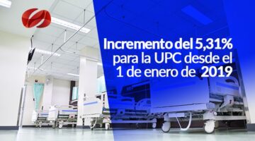 Incrementos del 9,40% y 5,31% para la UPC desde el 1 de enero de  2019