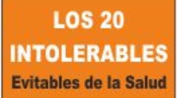 Los 20 Intolerables de la Salud