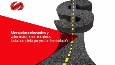 Mercados relevantes y valor máximo de recobros, lista completa