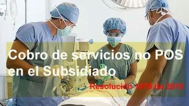 Resolución 1479 de 2015 - Cobro de servicios no POS en el Subsidiado