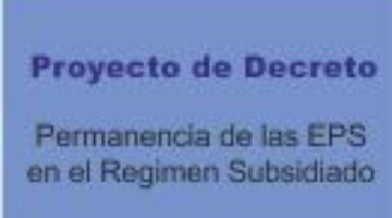 Permanencia de las EPS en el RS - Proyecto