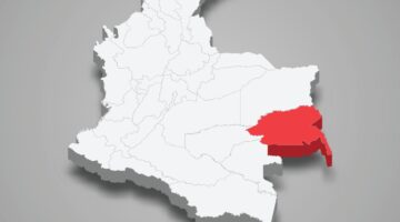 Guainia,Region,Location,Within,Colombia,3d,Isometric,Map