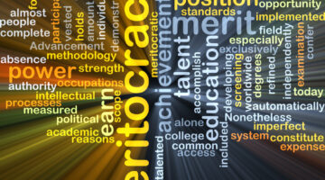 Background,Concept,Wordcloud,Illustration,Of,Meritocracy,Glowing,Light