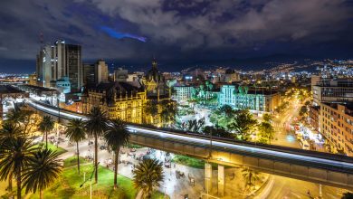 Plaza,Botero,Square,And,Downtown,Medellin,At,Dusk,In,Medellin,
